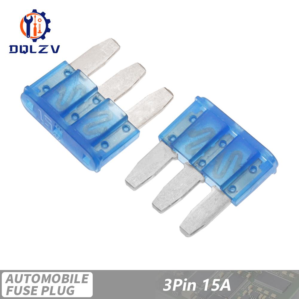 Micro3 Fuse 3 Pins High Quality Automotive Car Fuses For Ford Focus Mondeo Dodge JEEP 5A 7.5A 10A 15A 20A 25A 30A