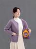 Winter 2025 Women's Slim Fit Velvet-Lined Cotton Jacket - Fashionable, Warm, and Short Style for Mid-Aged Cold Protection.