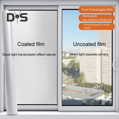 1 Rolle 30/45x100CM Milchglasfolie für Fenster, Sichtschutz, UV-Schutz, Sonnenschutz, Glasabdeckung, Haftfolie für Zuhause, Büro, Badezimmer, Glas, Fenster, Tür, statische Folie