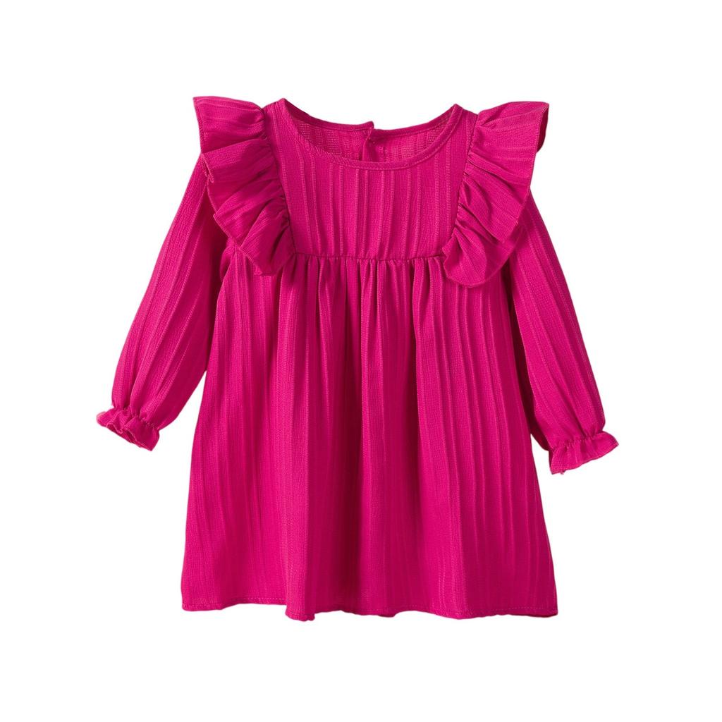 Sommerkleid für Mädchen - Ärmelloses Freizeit-Sonnenkleid in Unifarbe