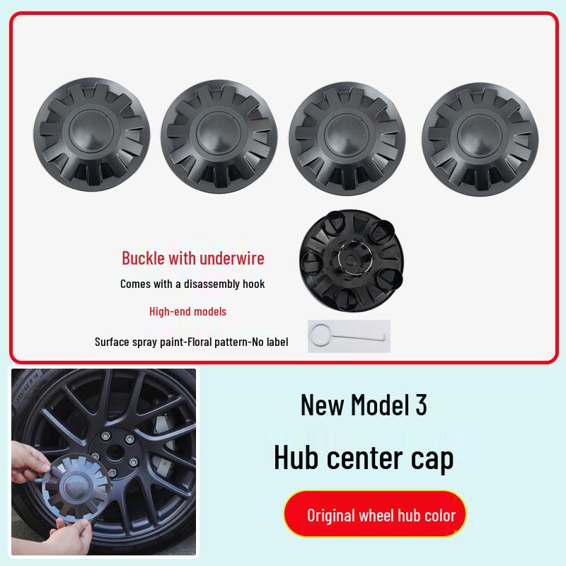 Schutzkappe für die Mittelbohrung für 18-Zoll-Reifen des Tesla Model 3