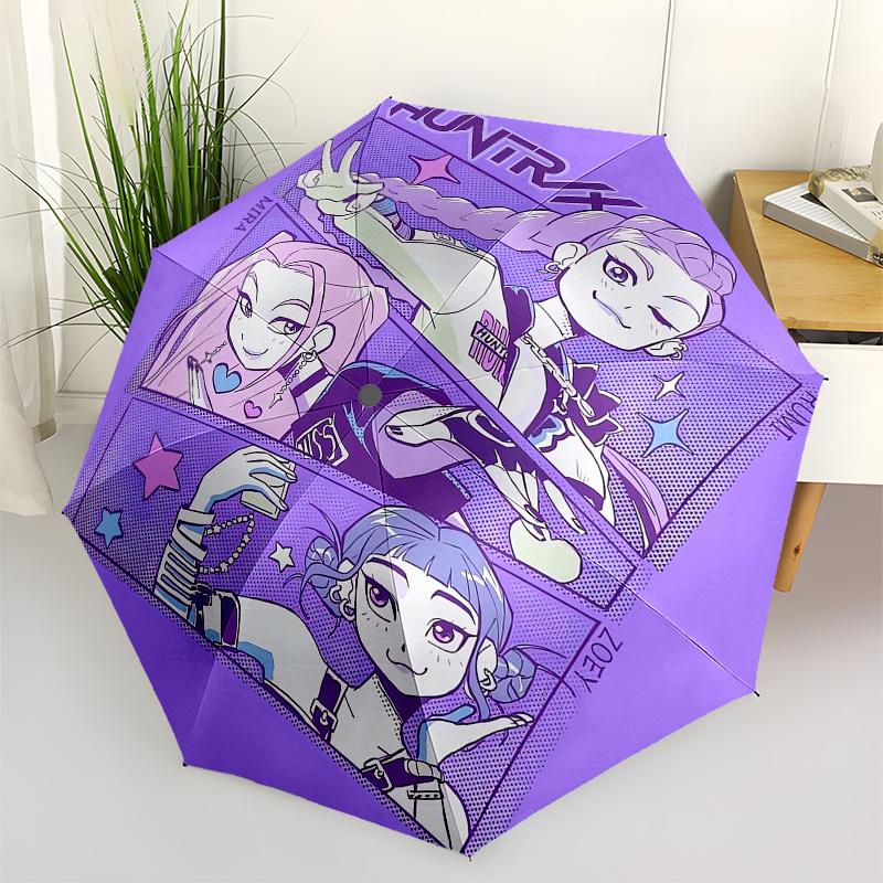 

1pc Huntress Trio Selfie Umbrella with Plastic Handle,Suitable for All Seasons Home Travel Outdoor UmbrellaFP109