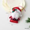 NUCHI Christmas Tree Santa Snowman Bow Pendant Decoration