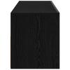 TV Stand Black Oak Effect 90 x 35 x 40 cm Engineered Wood