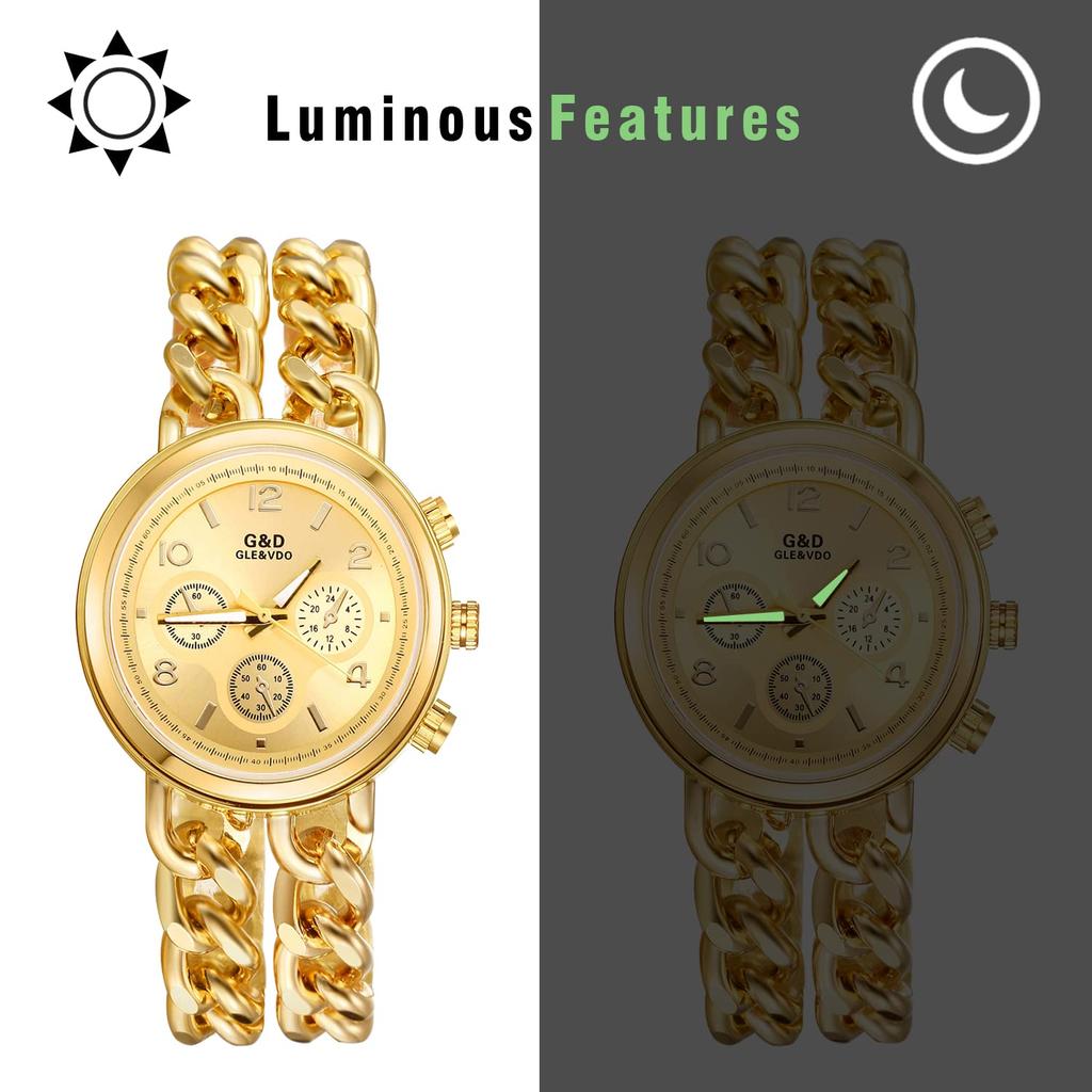 Stylish Watch with Bracelet Analog Simple Available In Gold and A Perfect Gift for or Other Special Women's Chain, Display, Waterproof, Popular, Cute,