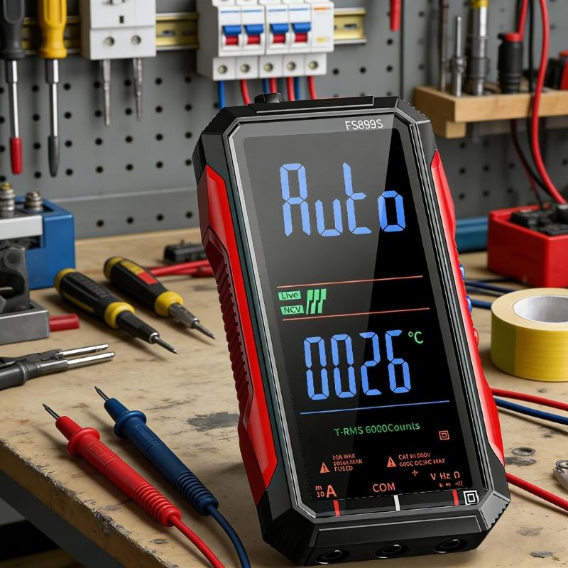 Pack Of 18 Professional Rechargeable Digital Multimeter With USB C Charging ABS Shell For Electrical Testing And Repair