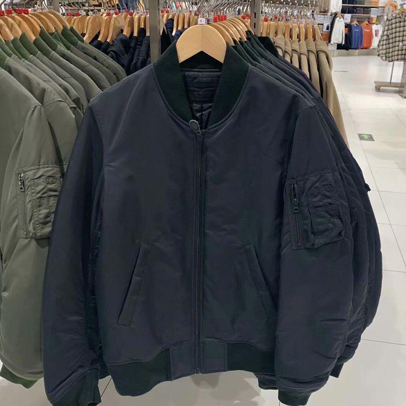 2025 Autumn/Winter Japanese Pilot Baseball Jacket: Stylish Stand Collar Cotton Coat for Couples