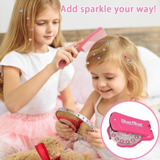 Rhinestone Applicator Set Brilliant Rhinestone Series Versatile Design Rhinestone Styling Tool No Heat Required Hair Styling Tool