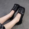 Fashion 2cm Cow Genuine Leather Hollow Oxfords Women Flats Slipper Sandals Square Toe High Brand Breathable Shoes Platform Wedge