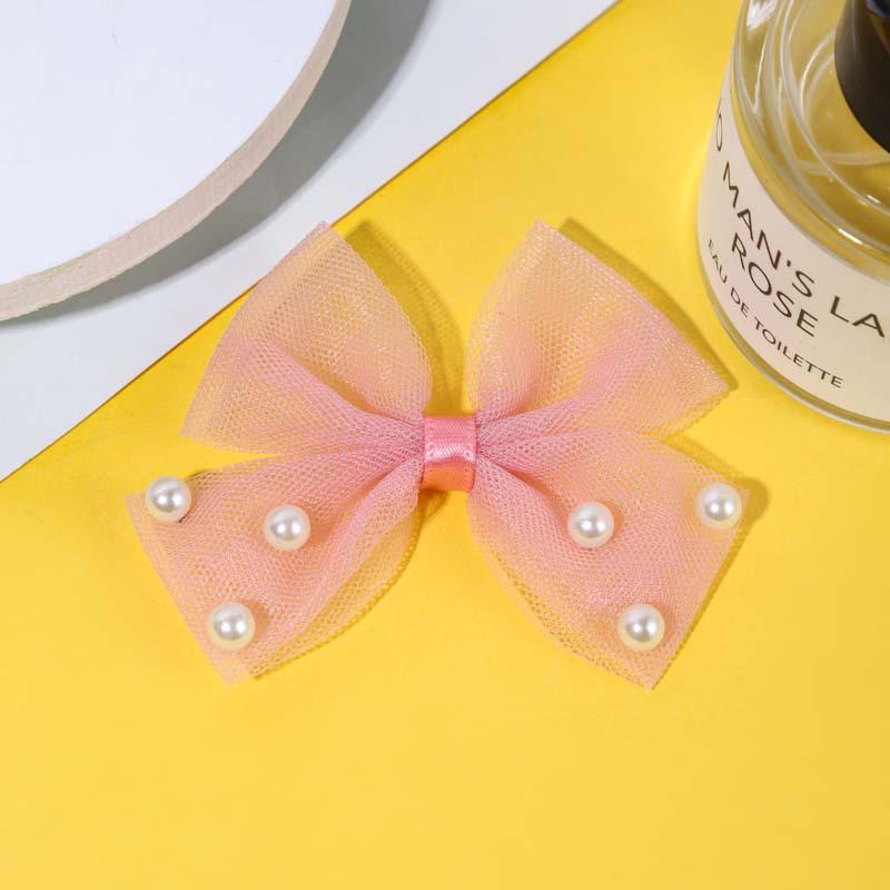 Korean-Style Exquisite Bow Accessories: Children's Hair, Shoes, Bags, Clothing, Pearl & Mesh Handmade Items