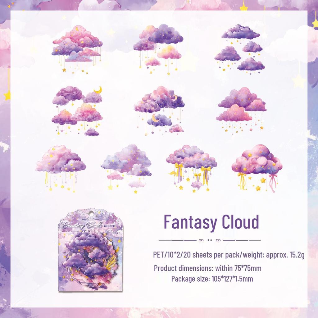 Dream Cloud Sticker Pack for Children's DIY Journaling