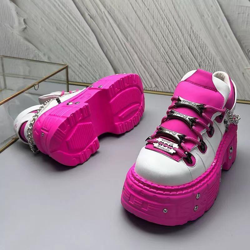 5 Spring New Men's Platform Internet Celebrity Fried Street Niche Retro Fashion Trend Sneakers Dad Shoes