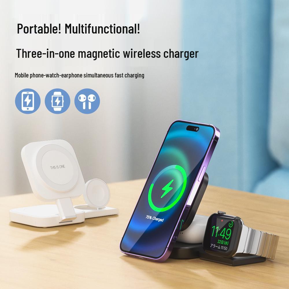 3-in-1 Magnetic Wireless Charger for Apple Devices