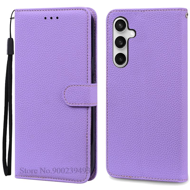

S25FE S 25 FE S25 FE Case For Samsung Galaxy S25 FE Case Wallet Leather Flip Cover For Samsung S25 FE 5G Case Coque Fundas Etui For Samsung S25 FE светло-фиолетовый