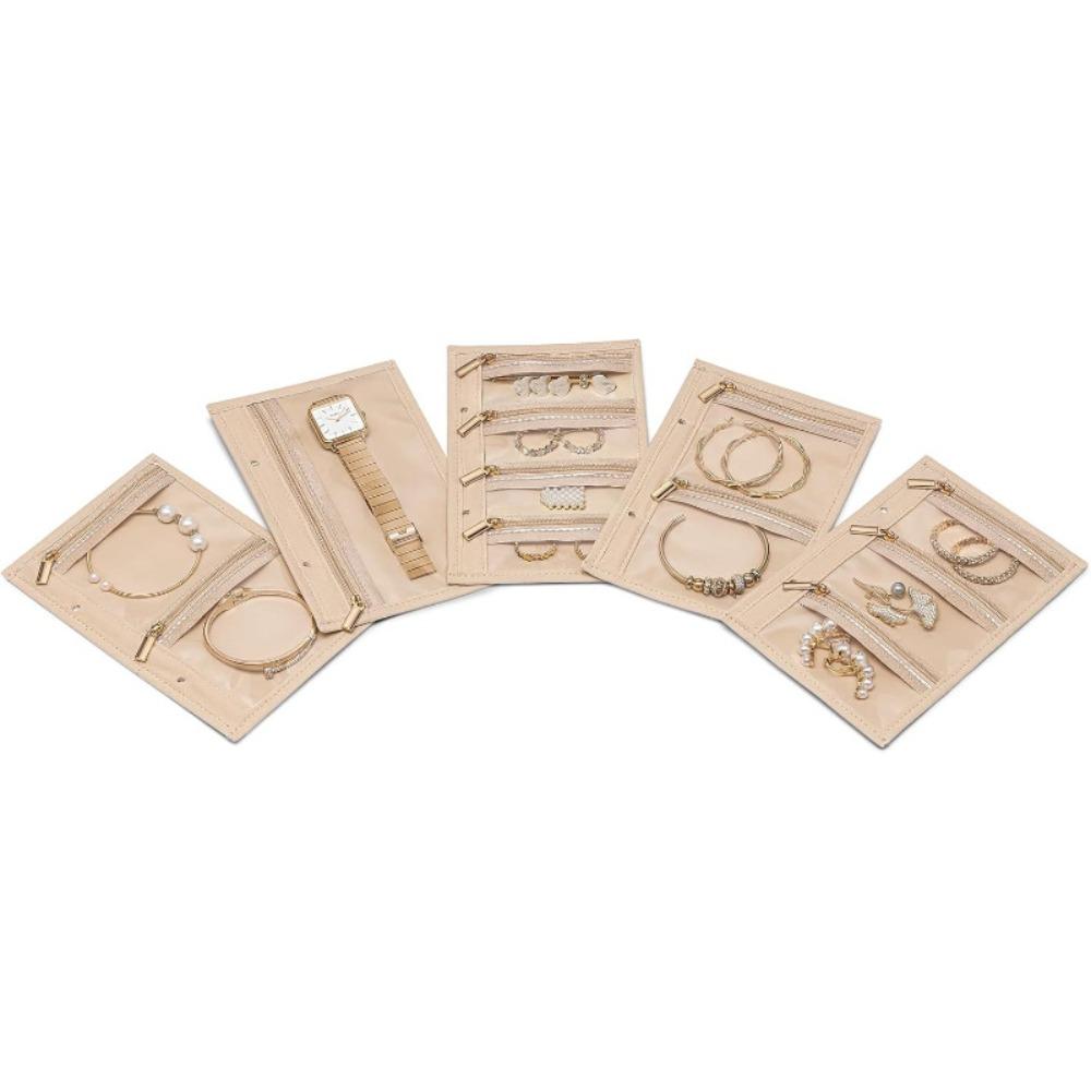 

5 шт. Прозрачный ювелирный мешочек на молнии, мешочек для хранения, модная ювелирная упаковка