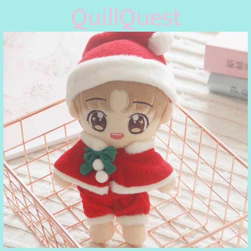 20cm Plush 10 Toy Stuffed Doll Christmas Costume Clothes Suit Cute Gifts Fashion