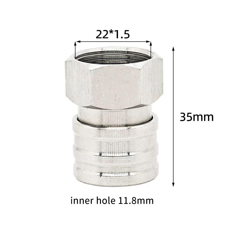 M22 Quick Connect Pressure Washer Fittings Stainless Steel Male And Female Adapter Set (Internal Thread, External Thread)