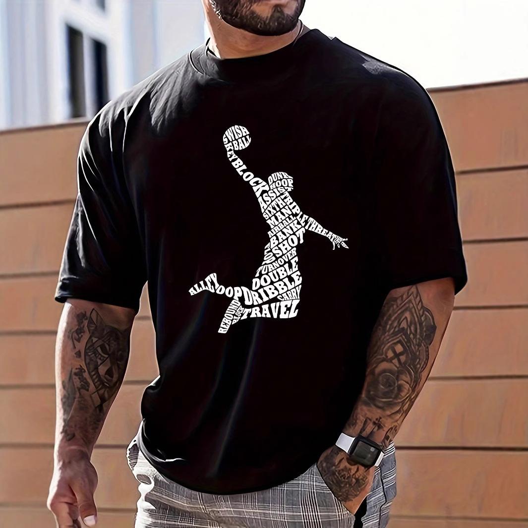 Binchi Lighting Appliances Street Slam Dunk Print T-shirt Heren Dames T-shirt met korte mouwen Katoenen T-shirt S zwart