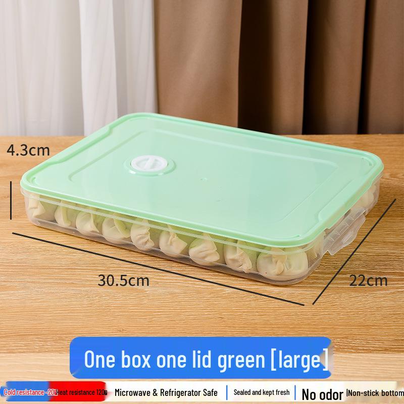 Multi-Layer Fresh-Keeping Dumpling & Wonton Freezing Box for Kitchen