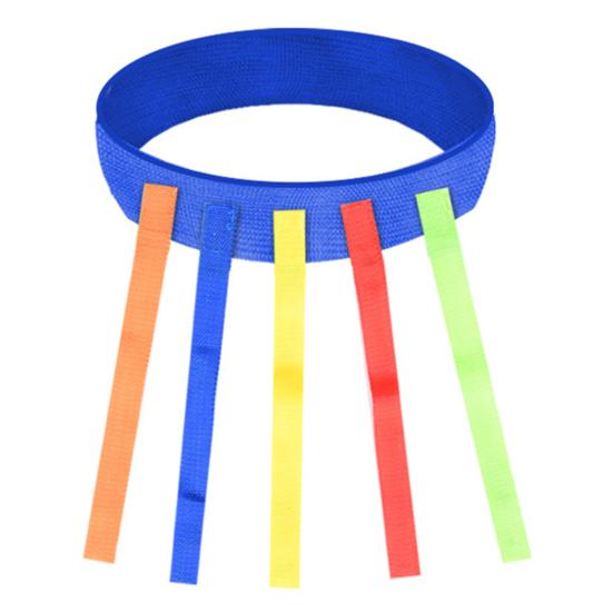 

1 комплект игрушечный жилет-липучка из ткани Оксфорд, устойчивый к разрывам, портативный реквизит для игр на открытом воздухе для родителей и детей Kid синий