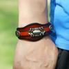 VOQ Retro Multi-layer Cowhide Bracelet Men Creative Design Locomotive Wristband Leather Bracelets Fashion Jewelry