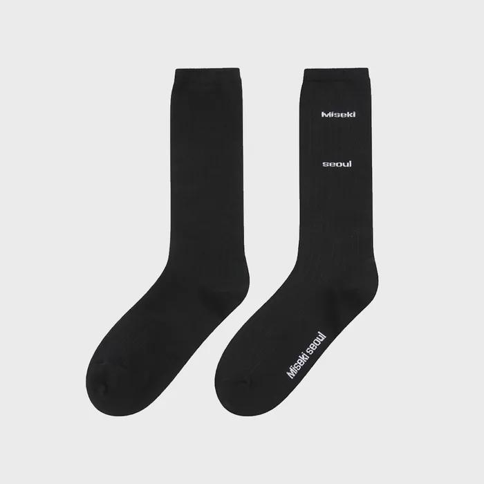 Misekiseoul classic socks BLACK