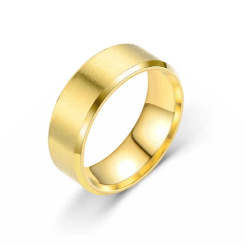 Titanium Steel Ring: Fashionable Men's Stainless Steel Hand Jewelry in European and American Styles.