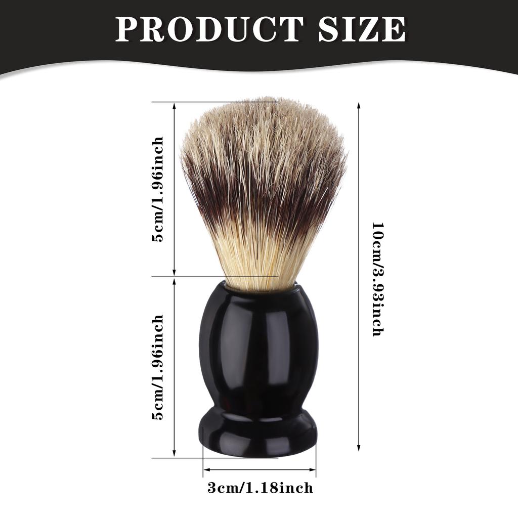 7Pcs Men Shaving Brushes Wood Handle, Professional Salon Tools Hand Crafted Shaving Brush Wood Handle Shave Brushes Handmade Pur