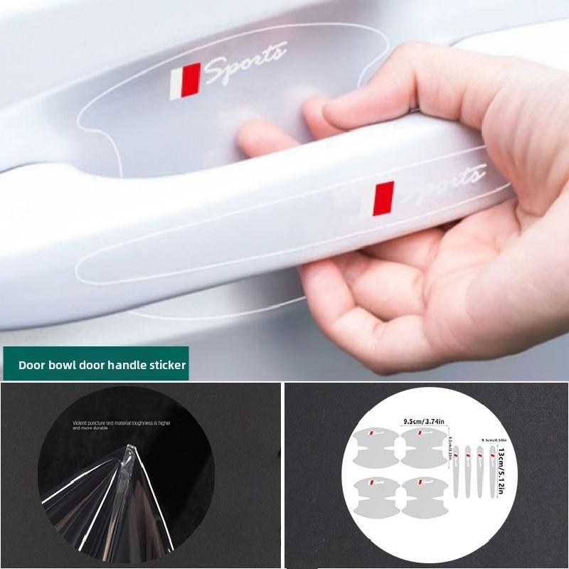 For Toyota Camry 70 XV70 2018~2026 Hybrid Car Door Handle Scratch-proof Protect Cover Door Lock Shock-absorbing Cushion Trim Pad