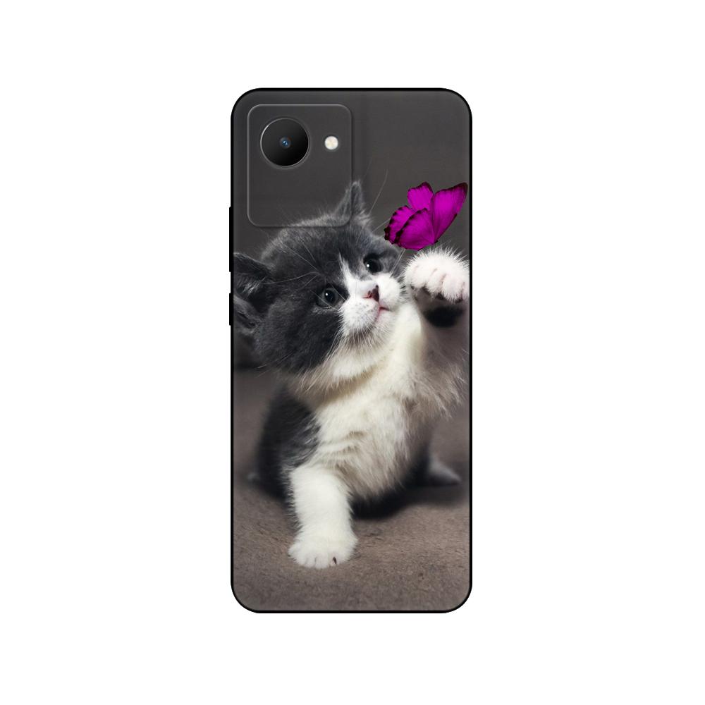 Für Realme C30 Hülle Rückseite für OPPO RealmeC30 4G C 30 Handyhülle Weiche Silikonhülle Schutzstoßfänger Funda Schwarze TPU-Hülle