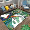 Colorful Abstract Tree Pattern Carpet with Vibrant Bohemian Style Design Suitable for Use As an Anti-slip for Living Room Bedroom Sofas