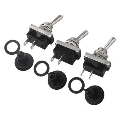 Black, Silver Waterproof Switch 2 Position Electrical Switch Waterproof Switch Moisture Protection Easy Installation