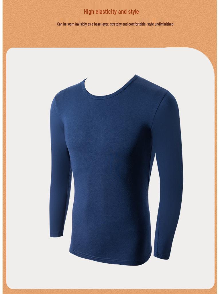 Men's Plus Size Modal Slim Warm Base Layer Autumn/Winter Underwear Set