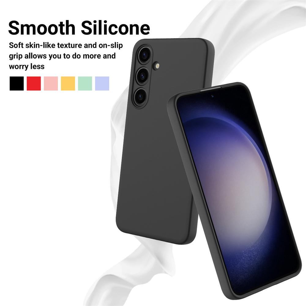 Für Samsung Galaxy S25 S24 S23 S22 S21 Plus Ultra Flüssigsilikon Hülle A54 A34 A53 A52 A41 A51 A52 Weiche Hülle Handy Zubehör