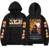 Harajuku Anime Demon Slayer Rengoku Kyoujurou Grafická Mikina s Kapucí Pánská Dámská Mikiny Ležérní Volná Streetwearová Mikina