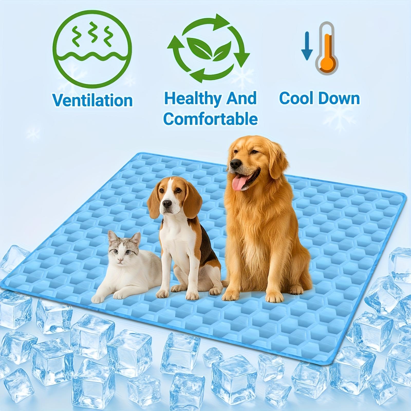 

Upgraded Cooling Mat for Cats & Dogs - Breathable Lightweight Pet Cooling Pad, Bed Suitable for Dog --to-Use, No Assembly, M 40X50cm синій