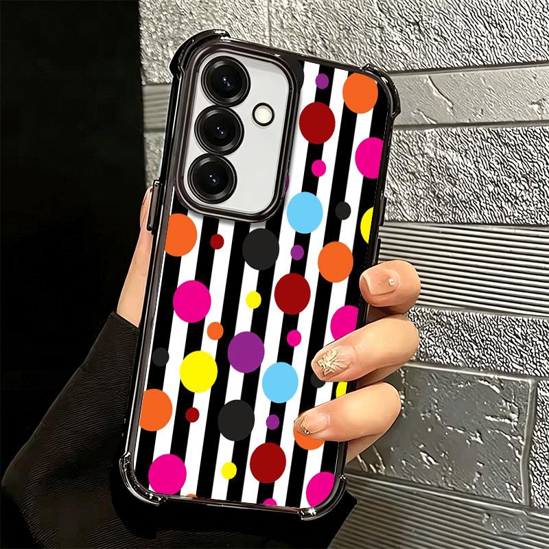 Polka Dots Art Fashion Desgin Soft Phone Case For Samsung A17 A27 A07 A37 A57 A16 A56 A15 A55 A14 A54 A13 A53 A26 A36 A25 A35 A2