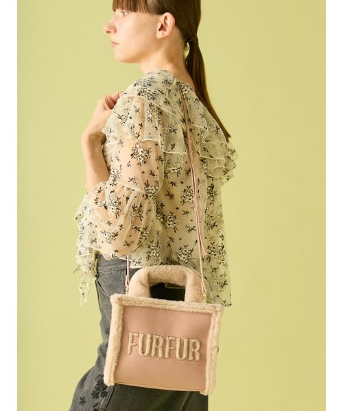 Furfur Mouton Logo Tote Bag RWGB254505 BEG Women's