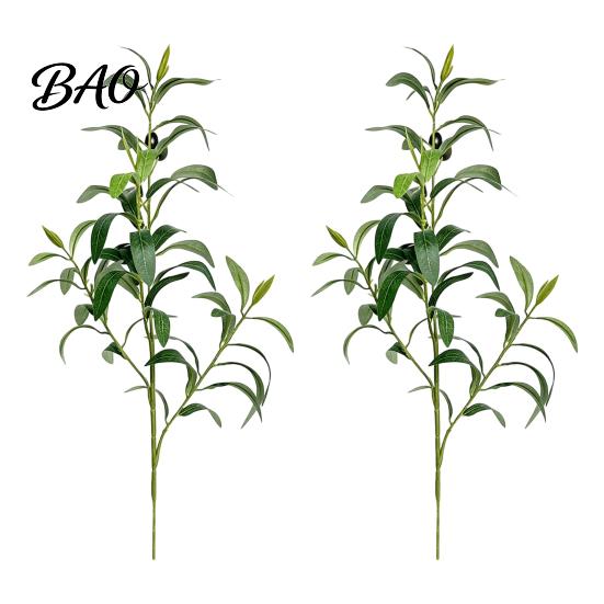 Artificial Olive Stems for Home Decor Faux Branches Vase, Tree Branches, DIY Fake Floral Arrangement Supplies Plants, Realistic Greenery Stems,