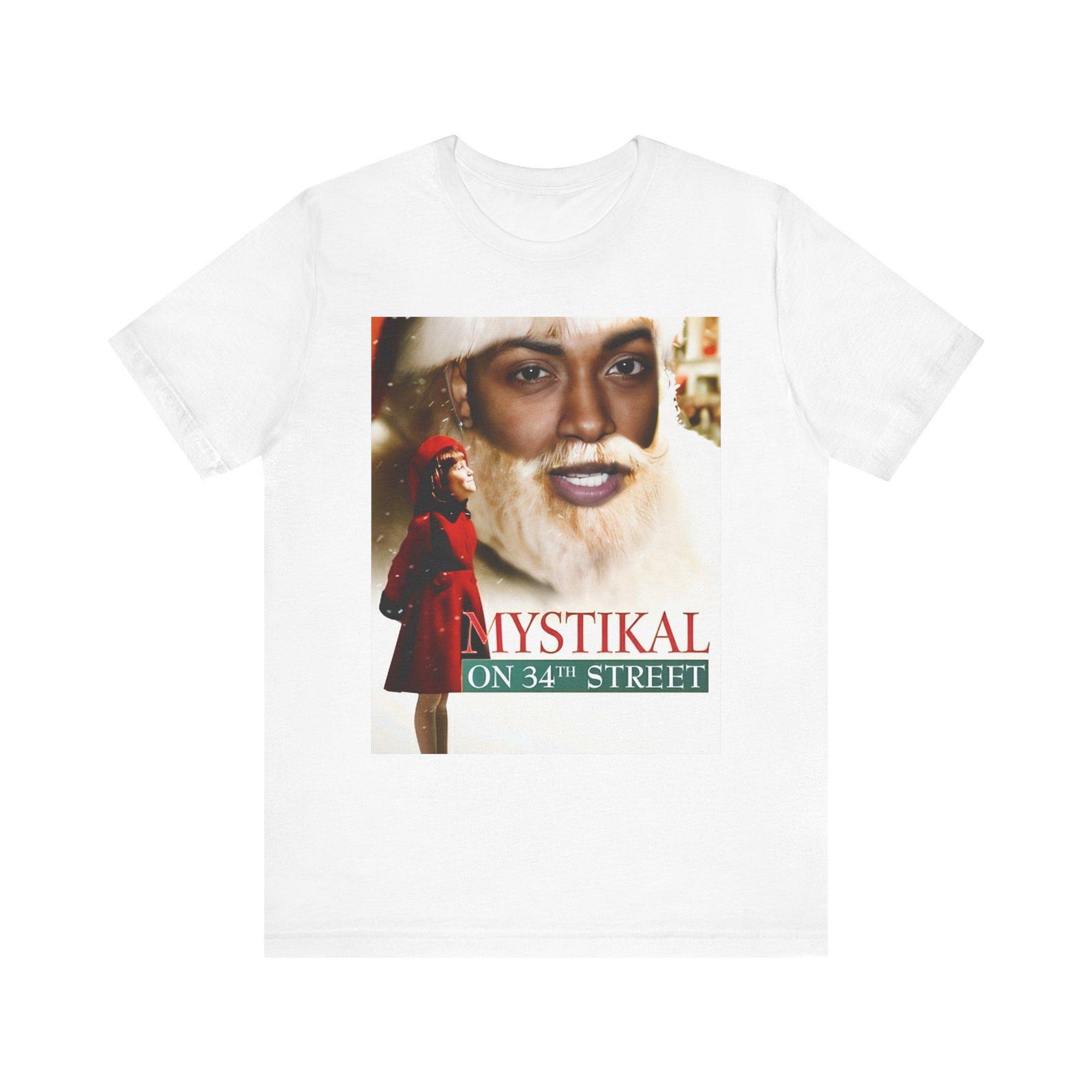 Mystikal on 34th Street Parody Christmas T-Shirt, Hip Hop Crossover Tee S