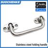 304 Stainless Steel Heavy-Duty Folding Handle for Industrial Equipment