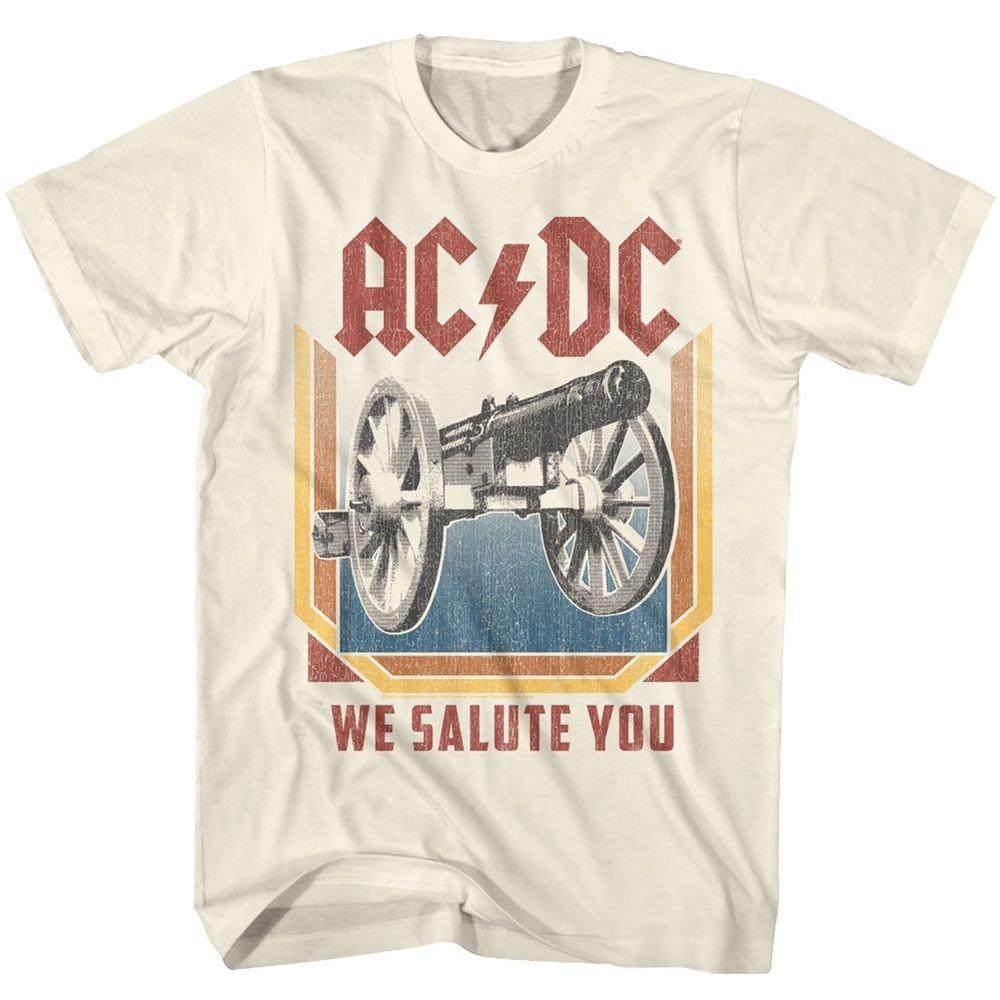 

AC/DC We Salute You Natural Rock and Roll Music Band T-Shirt S