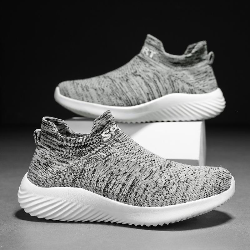 Fashion Men's Sneakers Lightweight Breathable Running Shoes for Men Mesh Summer Slip on Outdoor Walking Yoga Shoe Zapatillas De Deporte