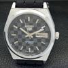 REFURBISHED AUTOMATIC SEIKO 5 MENS WATCH JAPAN MADE BLACK DIAL CUSTOM A440053-2 QV90-a440053