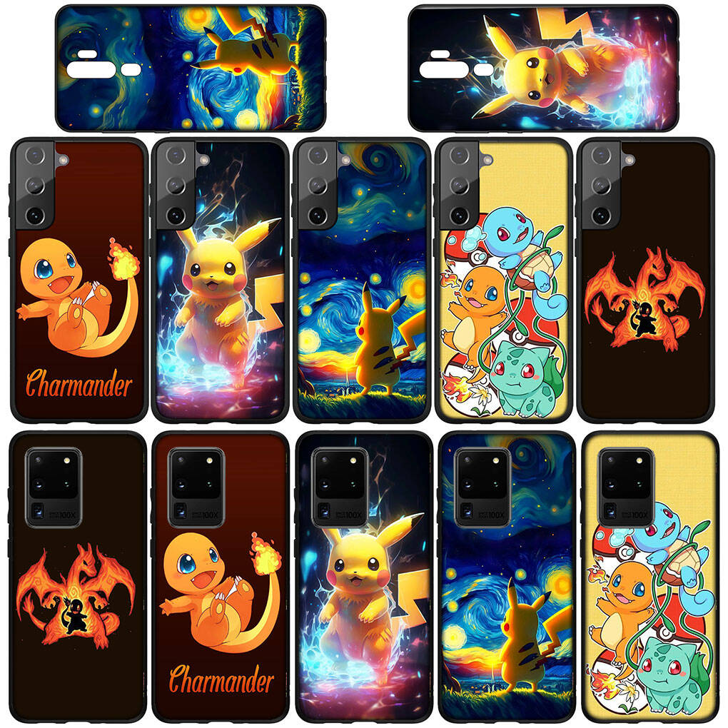 Cover for iPhone 17 16 15 Xiaomi Poco Redmi Note 14 13 12 11 Pro Max X 9 16e Samsung Galaxy S25 S24 S23 OPPO Huawei Pikachu Charmander Phone Case