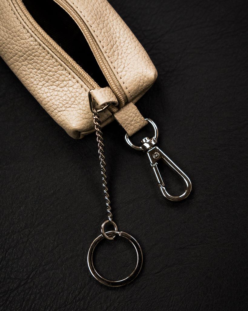 Leather Key Case SKL-001-NDM-5991 Beige
