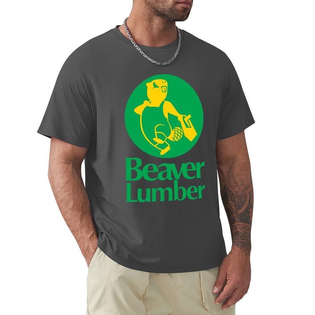 Beaver Lumber T-Shirt Oversized Oversizeds Shirts Graphic Vintage Anime Shirt Oversized T Shirt Men