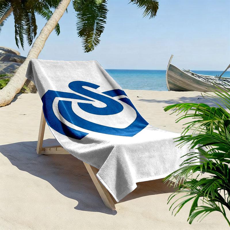 MSV Duisburg Print Strandtuch, Großes Weiches Schnelltrocknendes Handtuch für Strand Camping Schwimmen