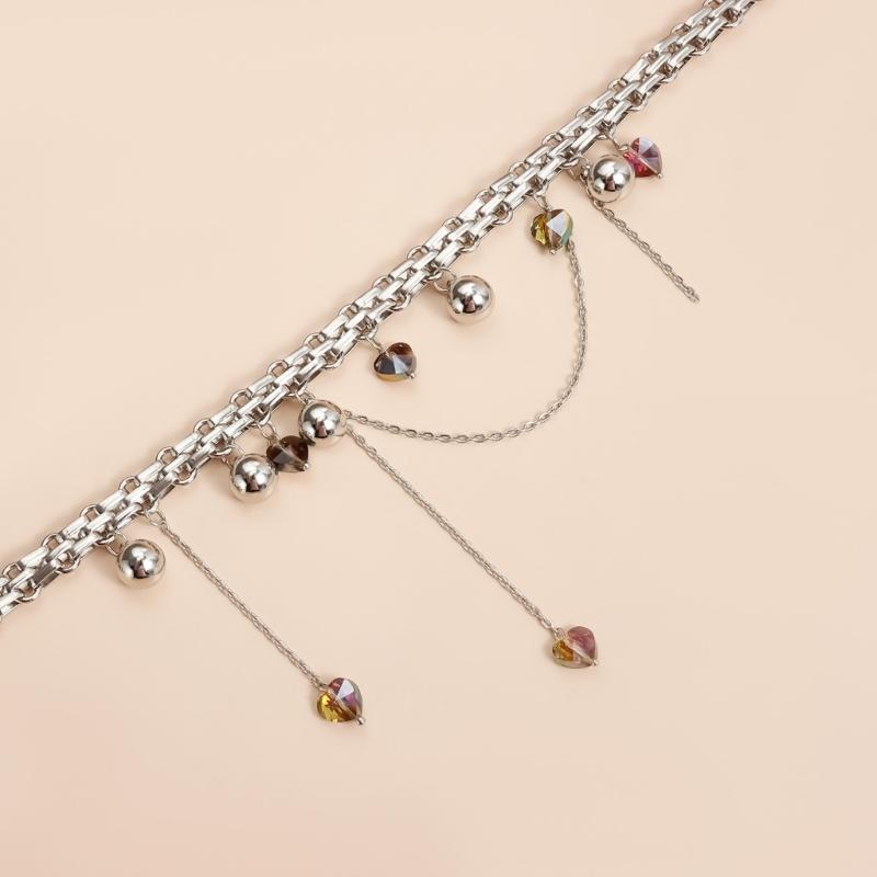 Unique Love Themed Alloy Necklace Versatile Accessory Clavicle Chain For Parties Dating Special Occasions