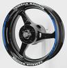 AxxL Motorcycle 17-inch Custom Rim Stickers Yamaha Racing SP6-Y (Blue)